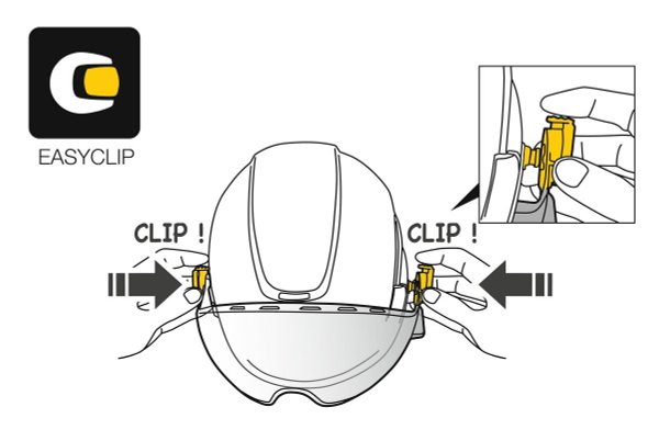 VIZIR Schutzvisier mit EASYCLIP-System für die Helme VERTEX und STRATO